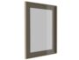 Telaio Alluminio per Anta Vetro mm.4 Profilo 20870 con Maniglia mm.45x21x8 su Misura Senza Vetro Nero Opaco